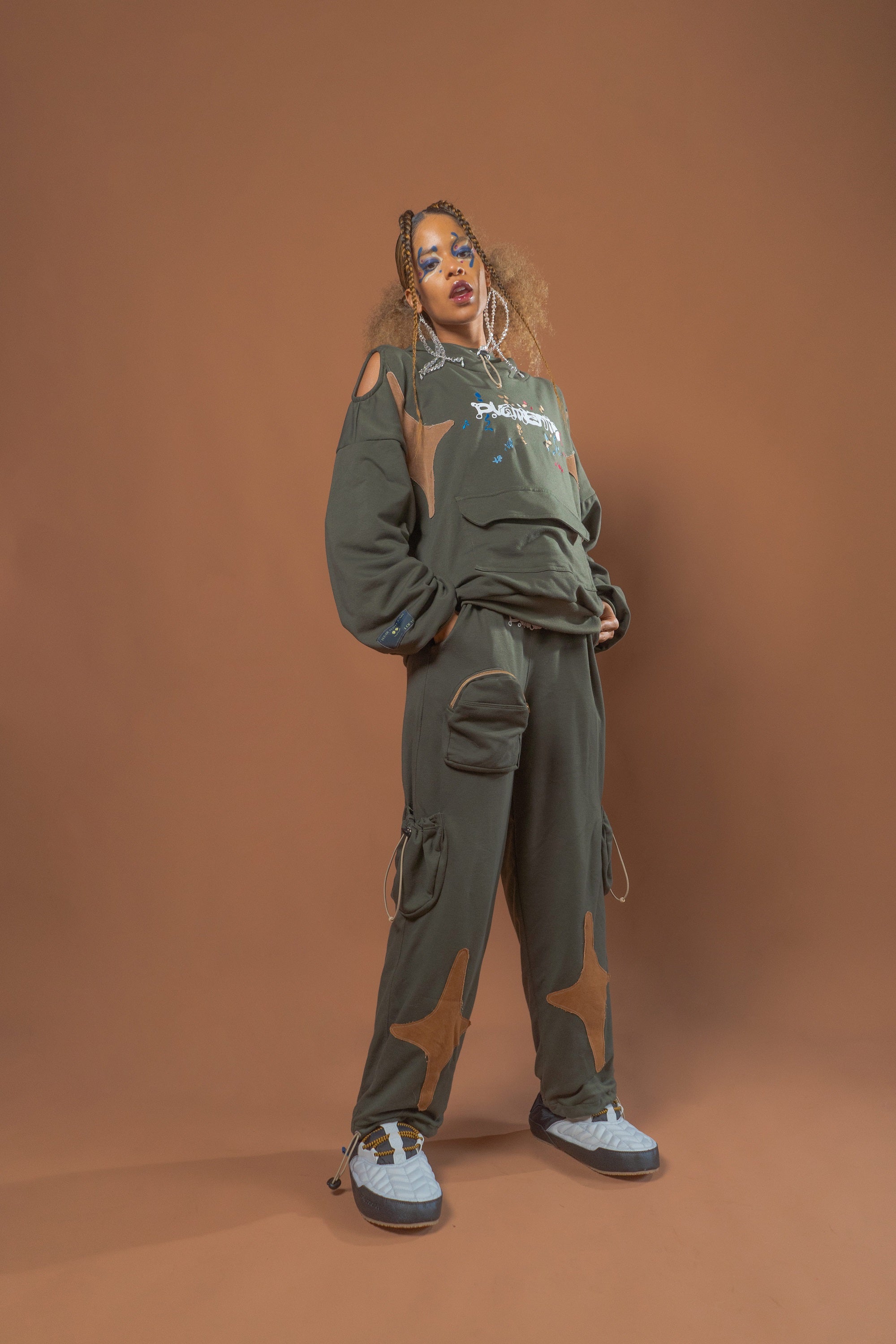 "WEAR WITH CARE" Heavyweight Cargo Sweatpants